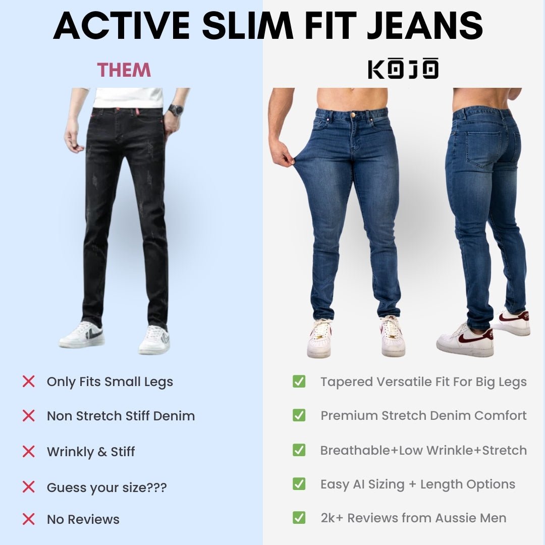 Best Mens Stretch Jeans | Kojo Fit