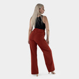 Impact Wide Leg Pants - Burnt Sienna