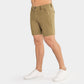 Khakis Shorts Mens Stretch 7" Inseam Length Show Off Quads