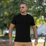 Deluxe Stretch Knit T-Shirt - Black