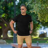 Deluxe Stretch Knit T-Shirt - Black