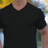 Deluxe Stretch V-Neck T-Shirt - Black