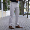 Stylish Grey Formal Pants with Stretch muscle fit for big legs