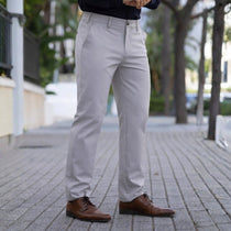 Stylish Grey Formal Pants with Stretch muscle fit for big legs