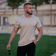 Mens Light Brown Natural Bamboo Muscle Fit T-Shirt