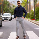 Performance Bamboo Dress Shirt - Navy