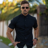 Performance Bamboo Short Sleeve Shirt - Black
