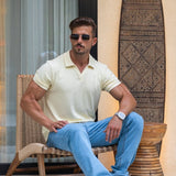 Stretch Knit Polo - Butter Yellow
