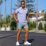 Stretch Knit Polo - Lavender