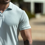 Best Knit Polo Shirt Fitted Arms Stretch Comfort