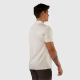 Stretch Knit Polo - White