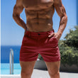 Best Fitted Wine Red Mens Casual Shorts