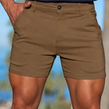 Ultra-Stretch 5" Chino Shorts - Mocha Brown
