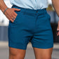 Stylish Mens Teal Chino Dress Shorts | Kojo Fit