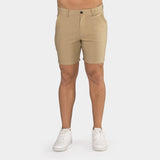 Ultra-Stretch 7" Chino Shorts - Beige