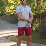 Ultra-Stretch 7" Chino Shorts - Burgundy
