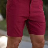 Ultra-Stretch 7" Chino Shorts - Burgundy