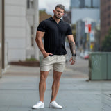 Best bodybuilder muscle fit chino shorts brand online australia shop