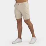 Ultra-Stretch 7" Chino Shorts - Cream