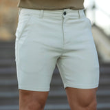 Ultra-Stretch 7" Chino Shorts - Cream