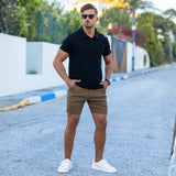 Classic Stretch Knit Polo - Black