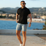 Ultra Stretch 7" Denim Shorts - Blue Wash