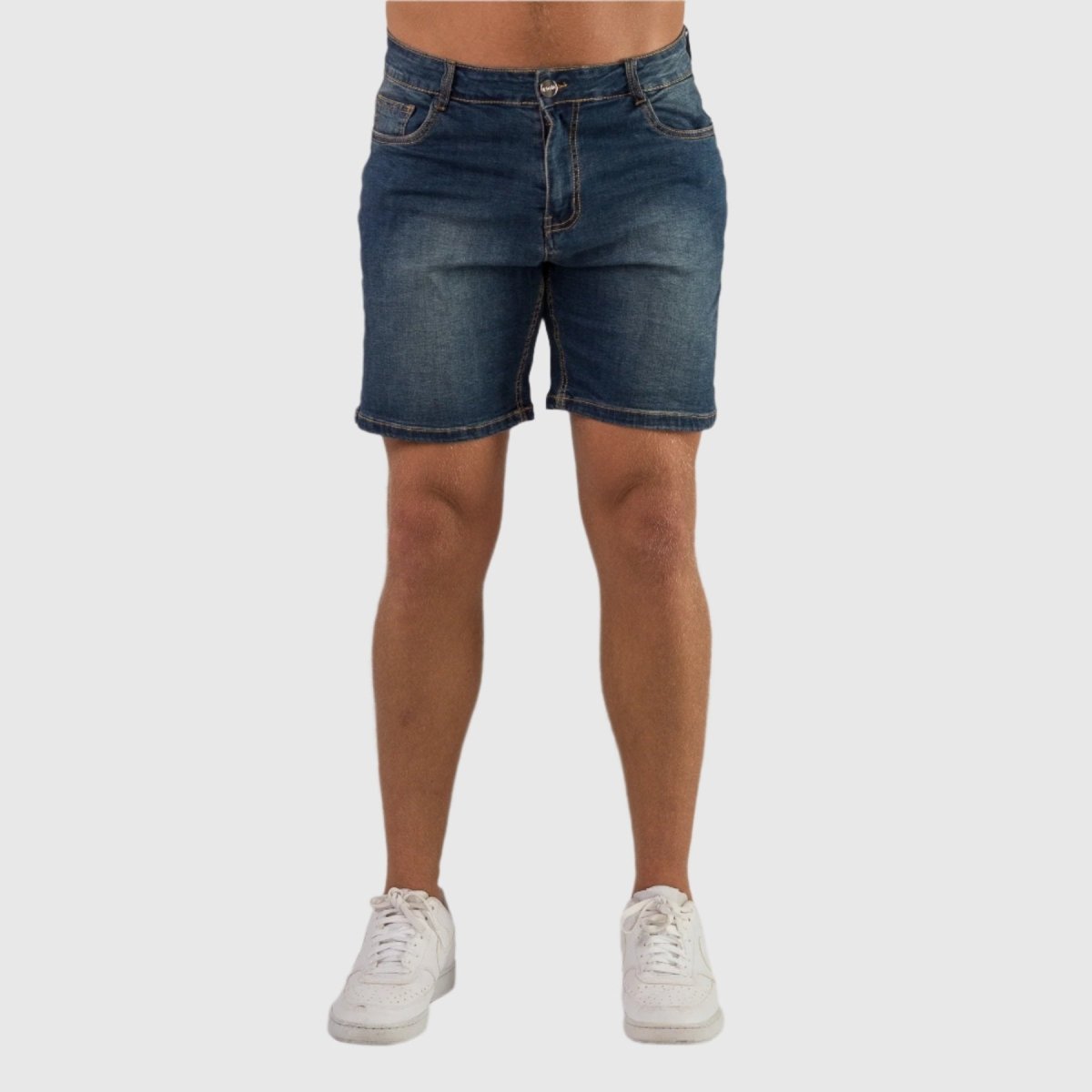 Dark Blue Slim Fit Jeans SHorts Mens