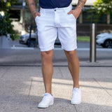 Ultra-Stretch 9” Chino Shorts - White