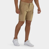 Stretch Brown Golf Shorts | Kojo