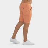 Coral Color Muscle Fit Formal Shorts | Kojo 