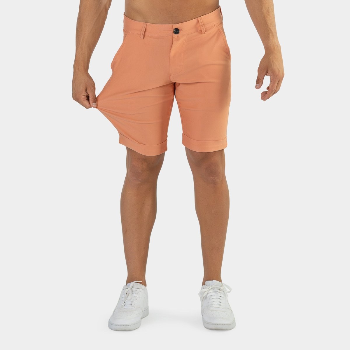 Stretch formal shorts coral | Kojo 