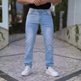 Ultra Stretch Straight Jeans - Vintage Blue