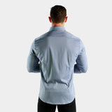 Bamboo Satin Stretch Shirt - Silver