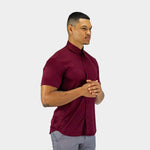 Bodybuilder Burgundy Wine Short Sleeve Shirt