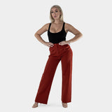 Burnt Sienna Wide Leg Pants Womens