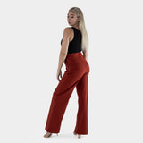 Impact Wide Leg Pants - Burnt Sienna