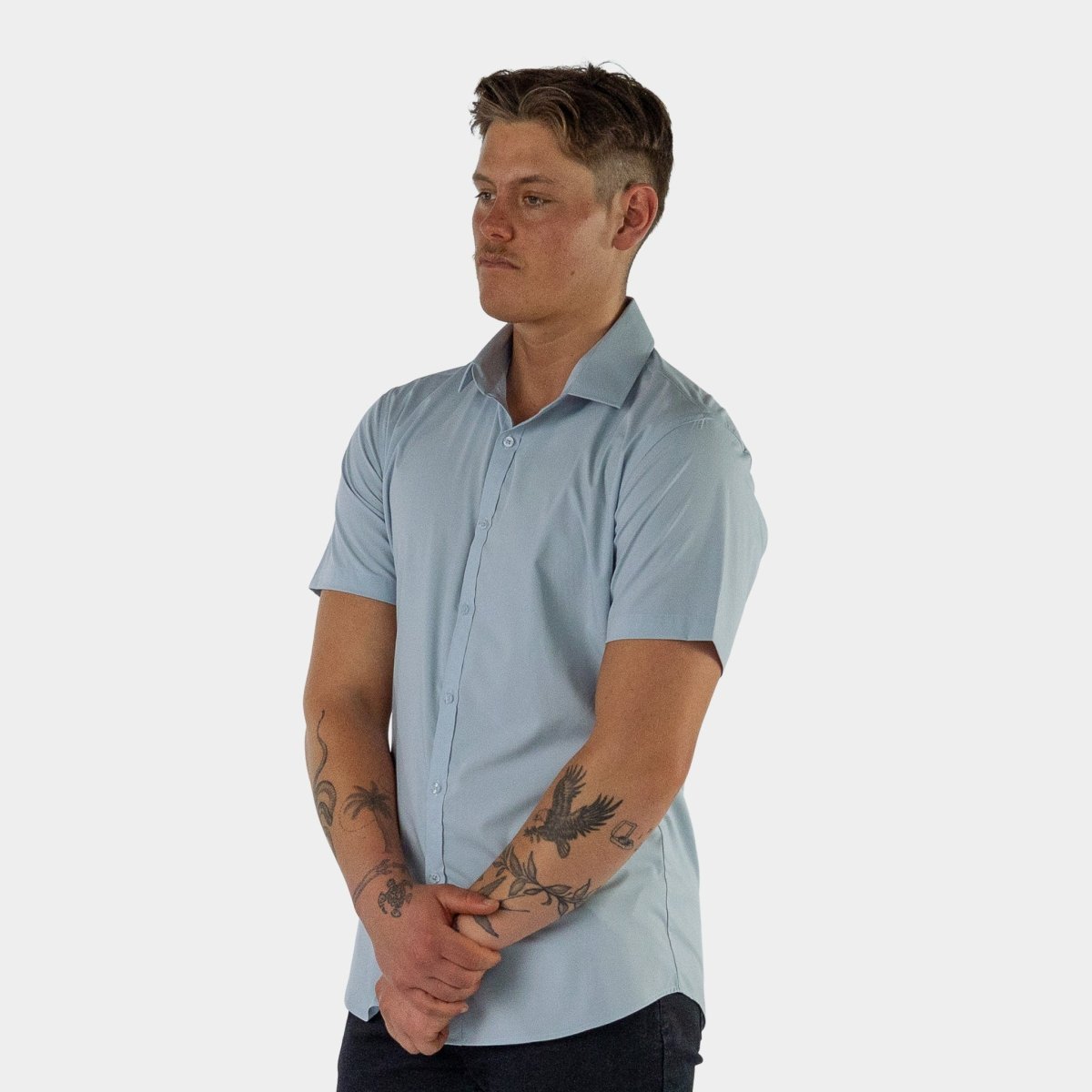 Mint Performance Short Sleeve Shirt Mint Green