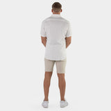 Performance Linen Short Sleeve Shirt - White