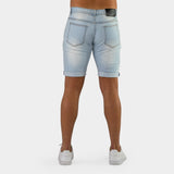 Ultra Stretch Denim Shorts - Vintage Blue