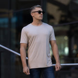 Mens Light Brown Bamboo Essentials T-Shirt