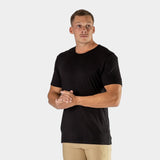 Mens Bamboo Stretch Black Tee