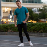 Mens Teal Bamboo Slim Fit T-Shirt