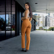 Womens Stretch Tan Brown Flares