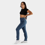 Impact High Waist Straight Leg Jeans - Indigo