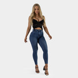 Impact High Waisted Skinny Jeans - Indigo