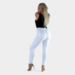 Womens Stretch Skinny White Jeans