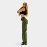 Impact Wide Leg Pants - Olive