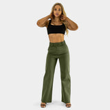 Flattering Olive Wide Leg Trousers