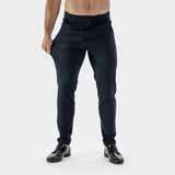 Mens Navy Bodybuilder Formal Pants