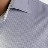 Performance Bamboo Dress Shirt - Black Microcheck